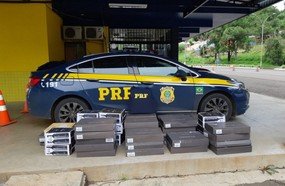 PRF apreende vinho importado em bagageiro de ônibus