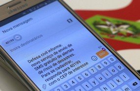 Defesa Civil começa a cadastrar CEPs para envio de alertas por SMS