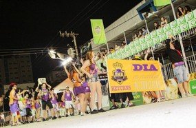 Blocos desfilaram na Avenida do Samba em Joaçaba