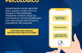 Joaçaba disponibiliza atendimento psicológico por telefone