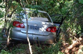 Veículo que fazia trajeto Concórdia à Joaçaba despenca em ribanceira