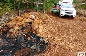 Corpo encontrado carbonizado no interior de Erval Velho