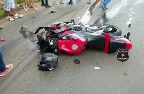 Homem sofre fraturas com moto que matou seu filho em acidente