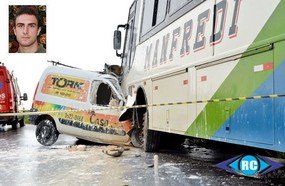 Hervalense perde a vida ao colidir com ônibus na SC-467