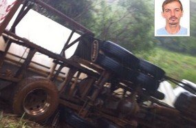 Motorista com carreta de Videira morre após colidir em caminhão