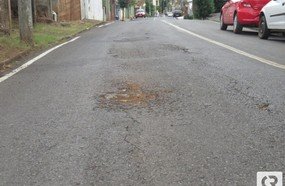 Rua Castro Alves já apresenta problemas
