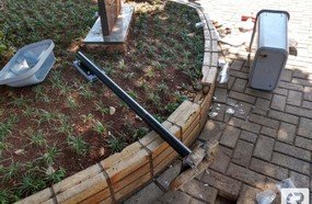 Indivíduo é preso após promover vandalismo na Praça de Herval