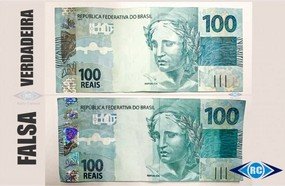 Nota falsa de R$ 100,00 é repassada no comércio de Capinzal