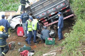 Grave acidente na BR-282 faz uma vítima fatal