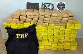 Ação conjunta apreende 140 kg de maconha em Chapecó