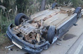 Acidente na BR-282 deixa duas pessoas feridas