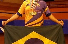 Mesatenista joaçabense conquista dois ouros e uma prata em Cuba