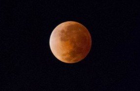 Eclipse lunar foi visto em Santa Catarina