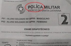 Instituto se manifesta sobre erros nas provas do concurso da PM