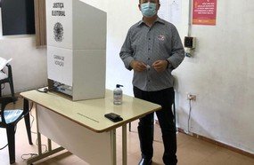 Jorginho vota em Herval confiante na vitória de seus candidatos
