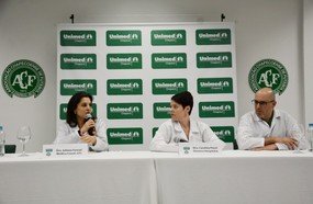 Boletim sobre estado de saúde de Alan Ruschel e Rafael Henzel