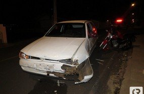 Motociclista fica gravemente ferido em colisão no centro de Herval