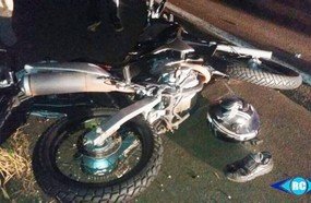 Motociclista sofre fratura em grave acidente na SC-150
