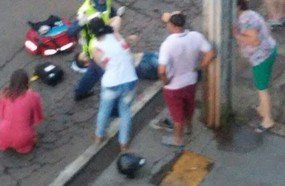 Mulher morre após ser atropelada por moto no centro de Capinzal