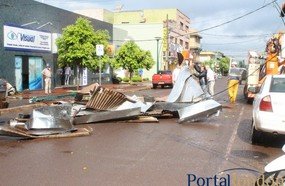 Tornado causa destruição em Marechal Cândido Rondon