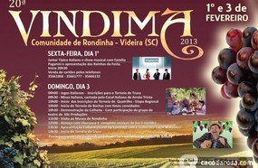 20ª Festa da Vindima inicia no dia 1°de fevereiro