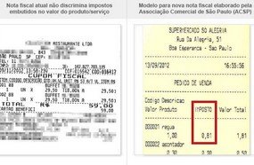 Comércio deve informar tributos na nota fiscal