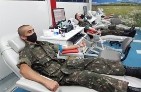 Tiro de Guerra de Joaçaba realiza ação de doação de sangue
