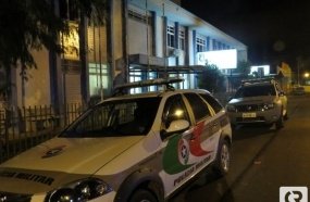Elementos são presos após promoverem vandalismo na área central de Joaçaba