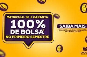 Unoesc oferece bolsas de estudo de 100% para novos matriculados