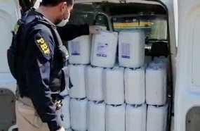PRF apreende agrotóxicos contrabandeados na BR-282 