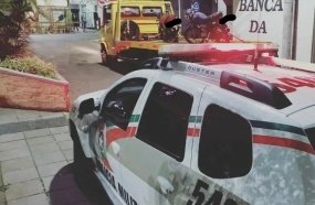 PM apreende motos após manobras perigosas no centro de Joaçaba
