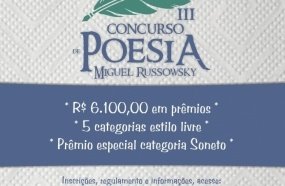Prefeitura abre inscrições para o III Concurso de Poesias