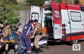 Motociclista sofre fratura exposta após colisão em Herval d´Oeste 
