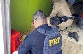PRF e PM prendem quadrilha com 96 quilos de maconha 