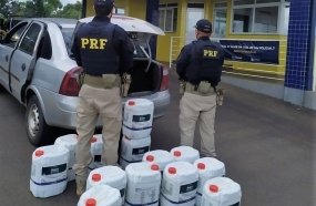 PRF apreende agrotóxico contrabandeado da Argentina 