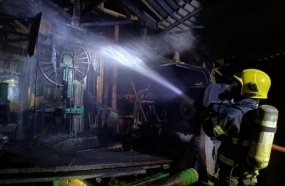 Incêndio em empresa de madeiras mobiliza Bombeiros 