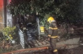 Morador morre carbonizado durante incêndio em Herval d´Oeste