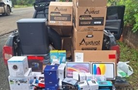 Operação apreende veículo com produtos importados na SC-350 