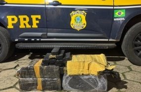 Casal é preso transportando 60 quilos de maconha na BR-282