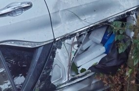 PM Rodoviária encontra mais de 600 kg de maconha em SUV capotada na SC-135