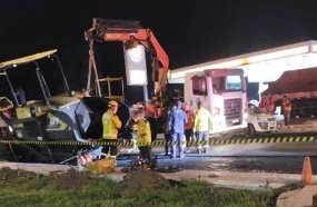 Operador perde a vida ao ficar preso em máquina de pavimentação