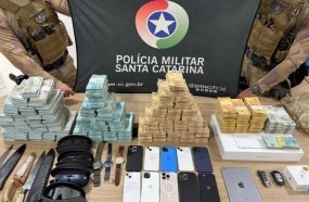 PM encontra mais de R$ 5 milhões com suspeito de crimes financeiros