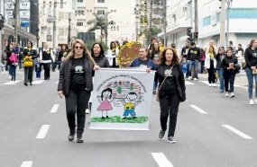 Desfile cívico de 7 de Setembro reúne mais de 50 instituições em Joaçaba