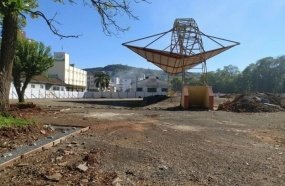 Obras de revitalização da Praça da Rede Ferroviária entram em nova fase
