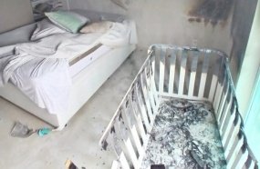 Princípio de incêndio atinge quarto de apartamento no centro de Joaçaba