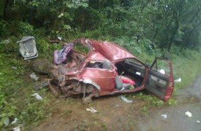 Bebê morre em acidente envolvendo três veículos no Oeste