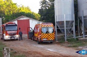 Princípio de incêndio em aviário mobiliza Bombeiros