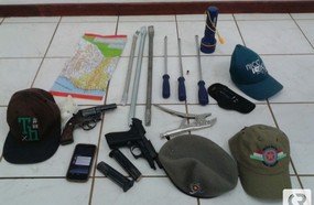 Assaltantes baleados durante troca de tiros com a polícia em Campos Novos
