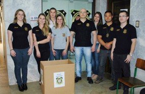IGP de Joaçaba recebe donativos para Fraiburgo