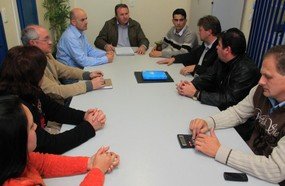 Prefeitos de Piratuba e Ipira discutem situação do Hospital